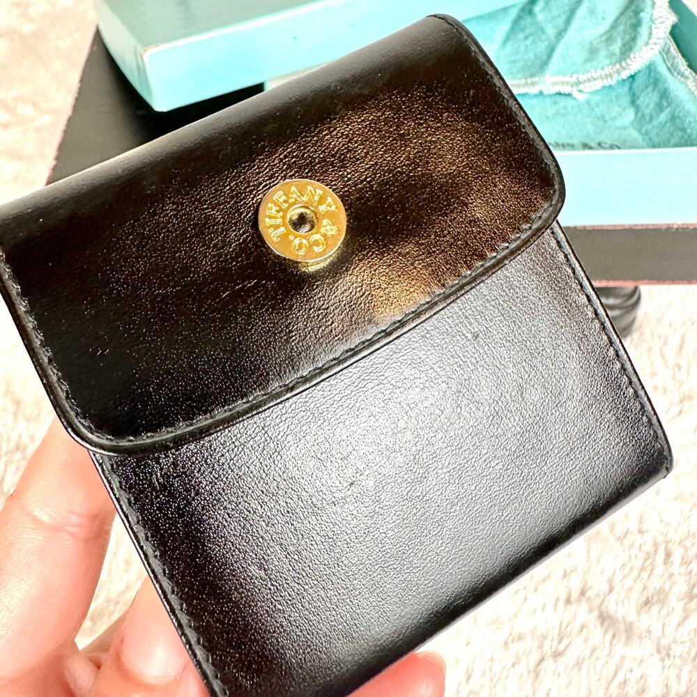 Tiffany & Co small sticky note holder. Black leather. NEW! Vintage RARE GIFT!! - Picture 3 of 10
